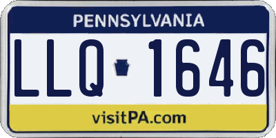 PA license plate LLQ1646