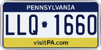 PA license plate LLQ1660