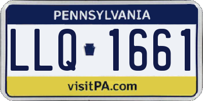 PA license plate LLQ1661