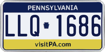 PA license plate LLQ1686