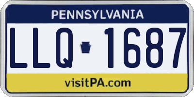 PA license plate LLQ1687