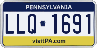 PA license plate LLQ1691