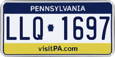 PA license plate LLQ1697