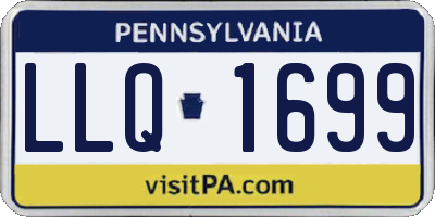 PA license plate LLQ1699