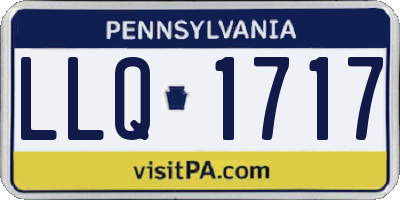 PA license plate LLQ1717