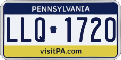 PA license plate LLQ1720