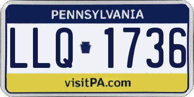 PA license plate LLQ1736