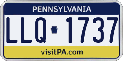 PA license plate LLQ1737
