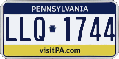 PA license plate LLQ1744
