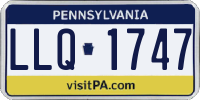 PA license plate LLQ1747