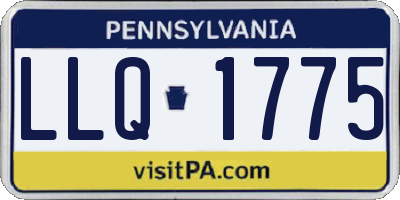 PA license plate LLQ1775