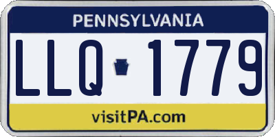 PA license plate LLQ1779