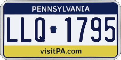 PA license plate LLQ1795