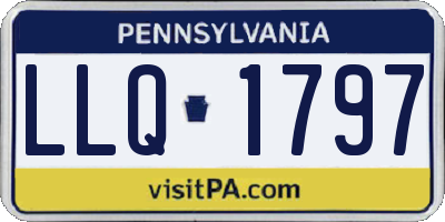 PA license plate LLQ1797