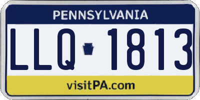 PA license plate LLQ1813