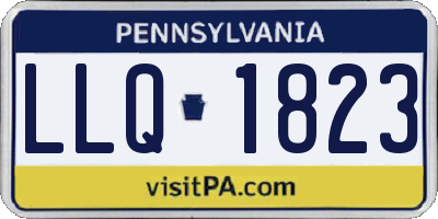 PA license plate LLQ1823