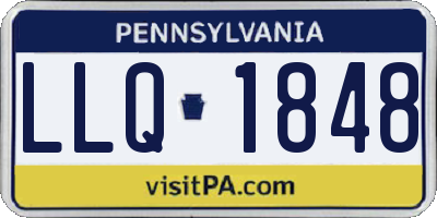 PA license plate LLQ1848
