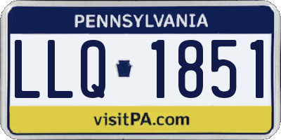 PA license plate LLQ1851