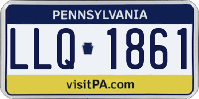 PA license plate LLQ1861