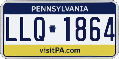 PA license plate LLQ1864