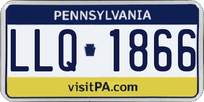 PA license plate LLQ1866
