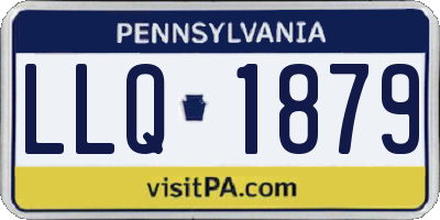 PA license plate LLQ1879