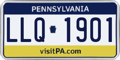 PA license plate LLQ1901