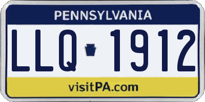 PA license plate LLQ1912