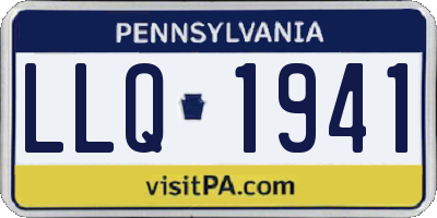 PA license plate LLQ1941