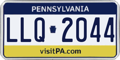 PA license plate LLQ2044