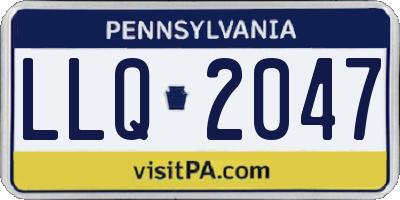 PA license plate LLQ2047