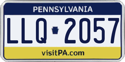 PA license plate LLQ2057