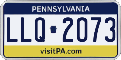 PA license plate LLQ2073