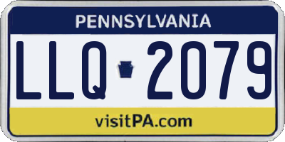 PA license plate LLQ2079