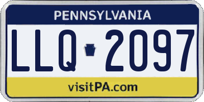 PA license plate LLQ2097