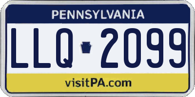 PA license plate LLQ2099