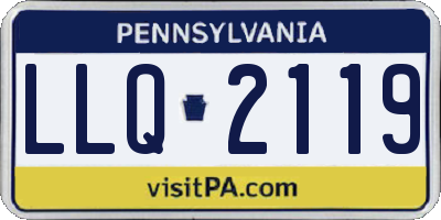 PA license plate LLQ2119