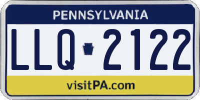 PA license plate LLQ2122