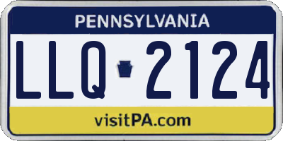 PA license plate LLQ2124