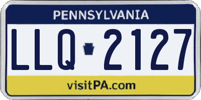 PA license plate LLQ2127