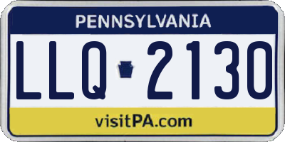PA license plate LLQ2130