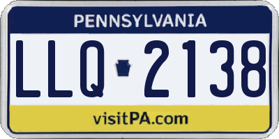 PA license plate LLQ2138