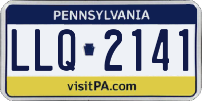 PA license plate LLQ2141