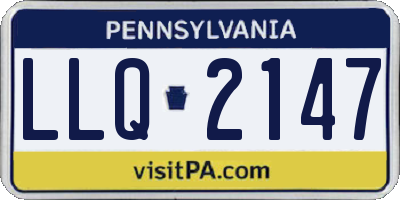 PA license plate LLQ2147