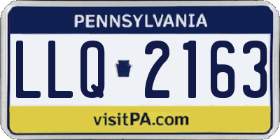 PA license plate LLQ2163