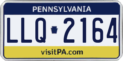 PA license plate LLQ2164