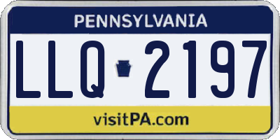 PA license plate LLQ2197