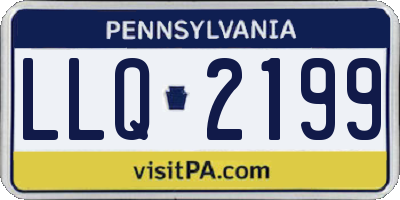PA license plate LLQ2199