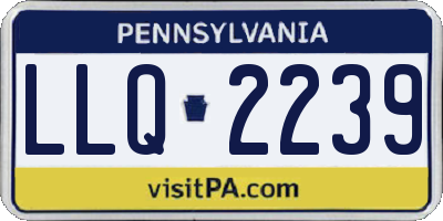 PA license plate LLQ2239