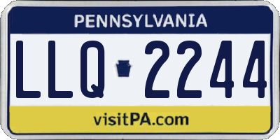PA license plate LLQ2244